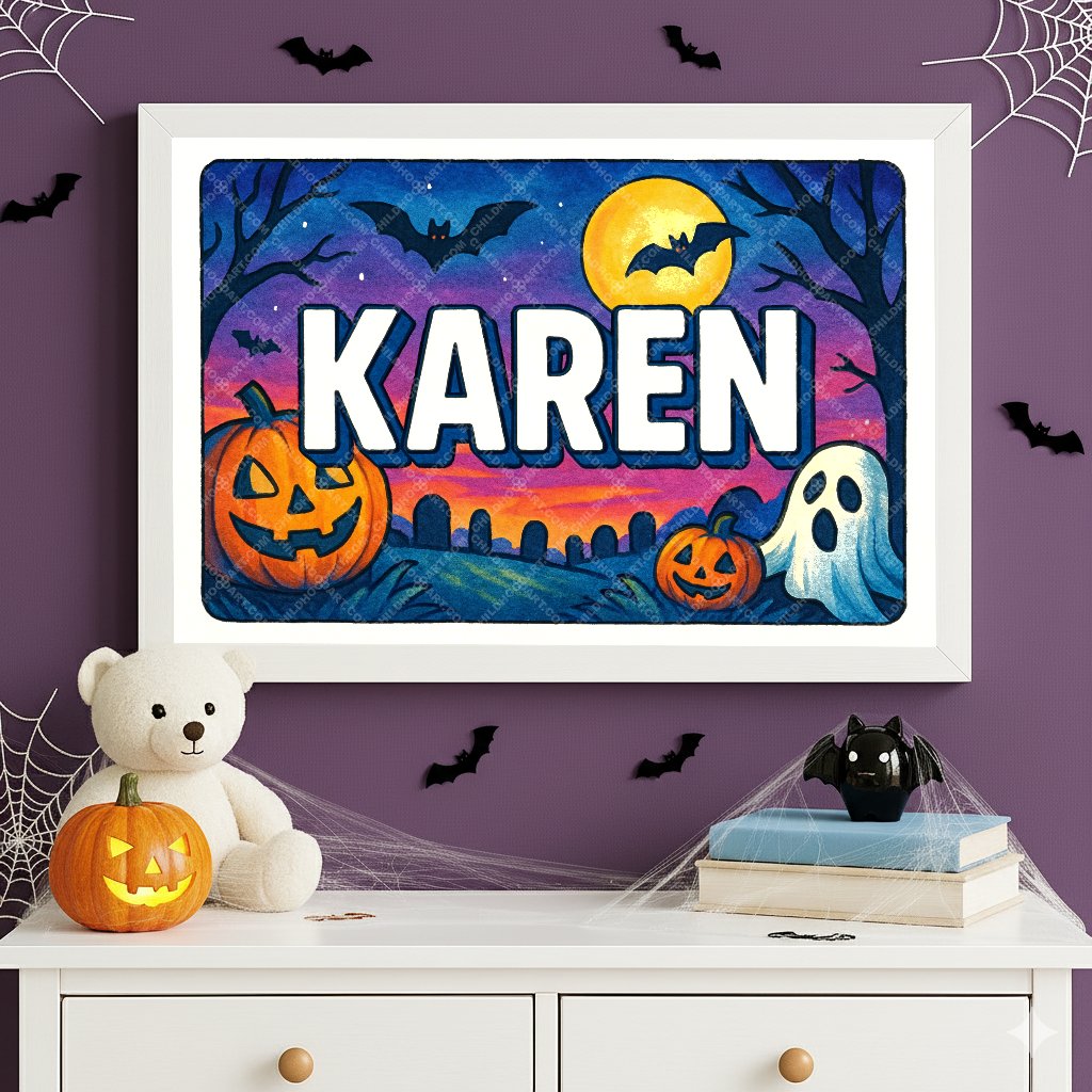 Personalized name art for Karen