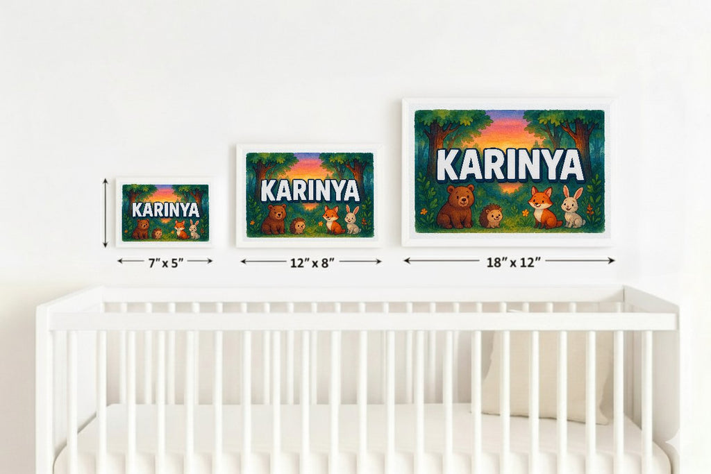 Personalized name art for Karinya