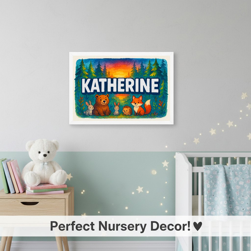 Personalized name art for Katherine