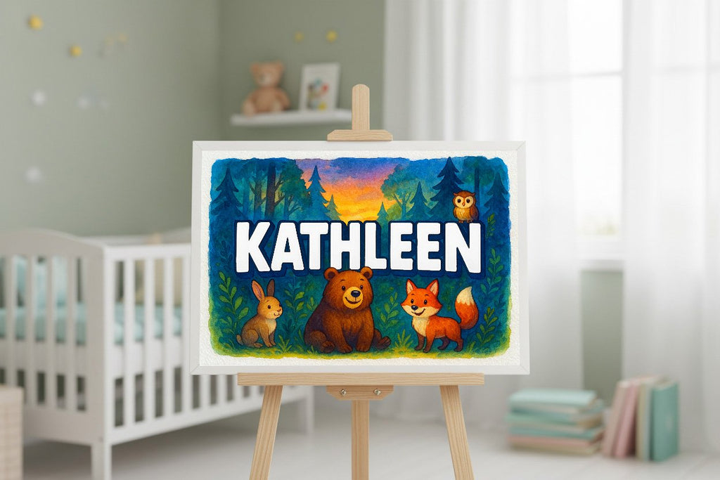 Personalized name art for Kathleen