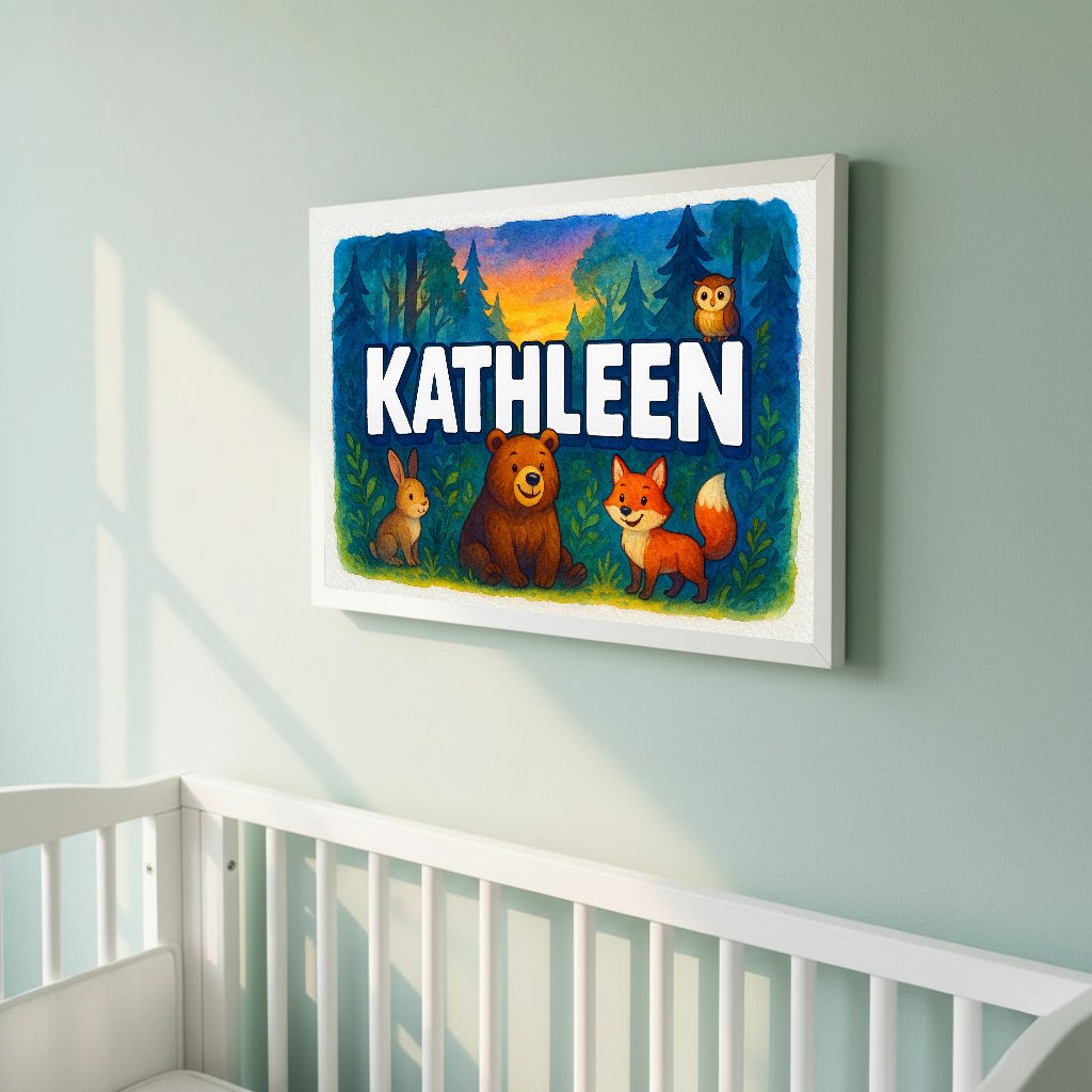 Personalized name art for Kathleen