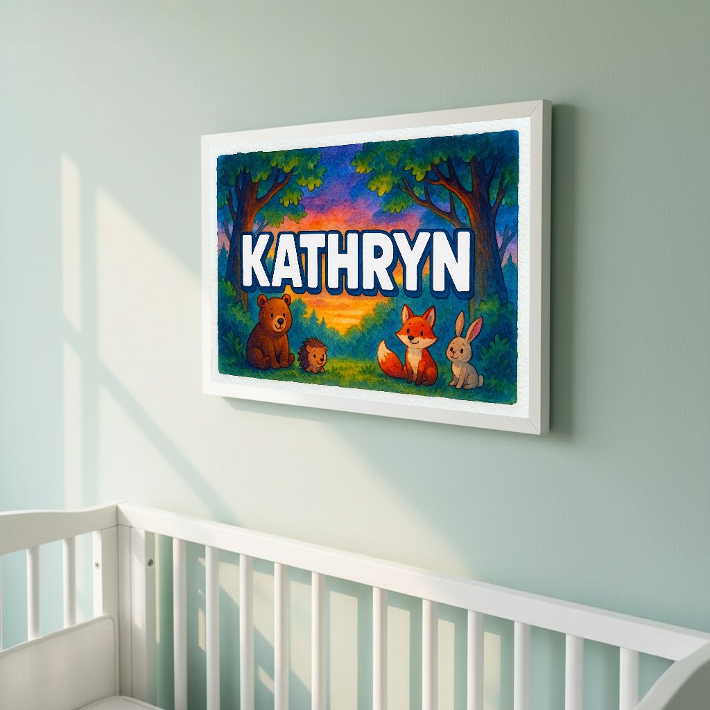 Personalized name art for Kathryn
