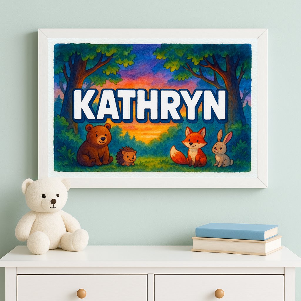 Personalized name art for Kathryn