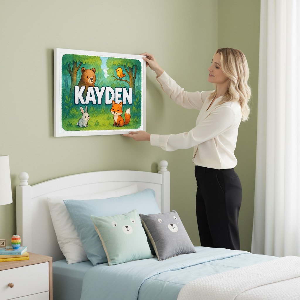Personalized name art for Kayden
