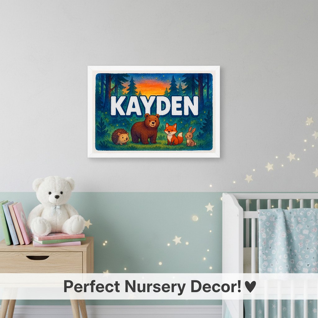 Personalized name art for Kayden