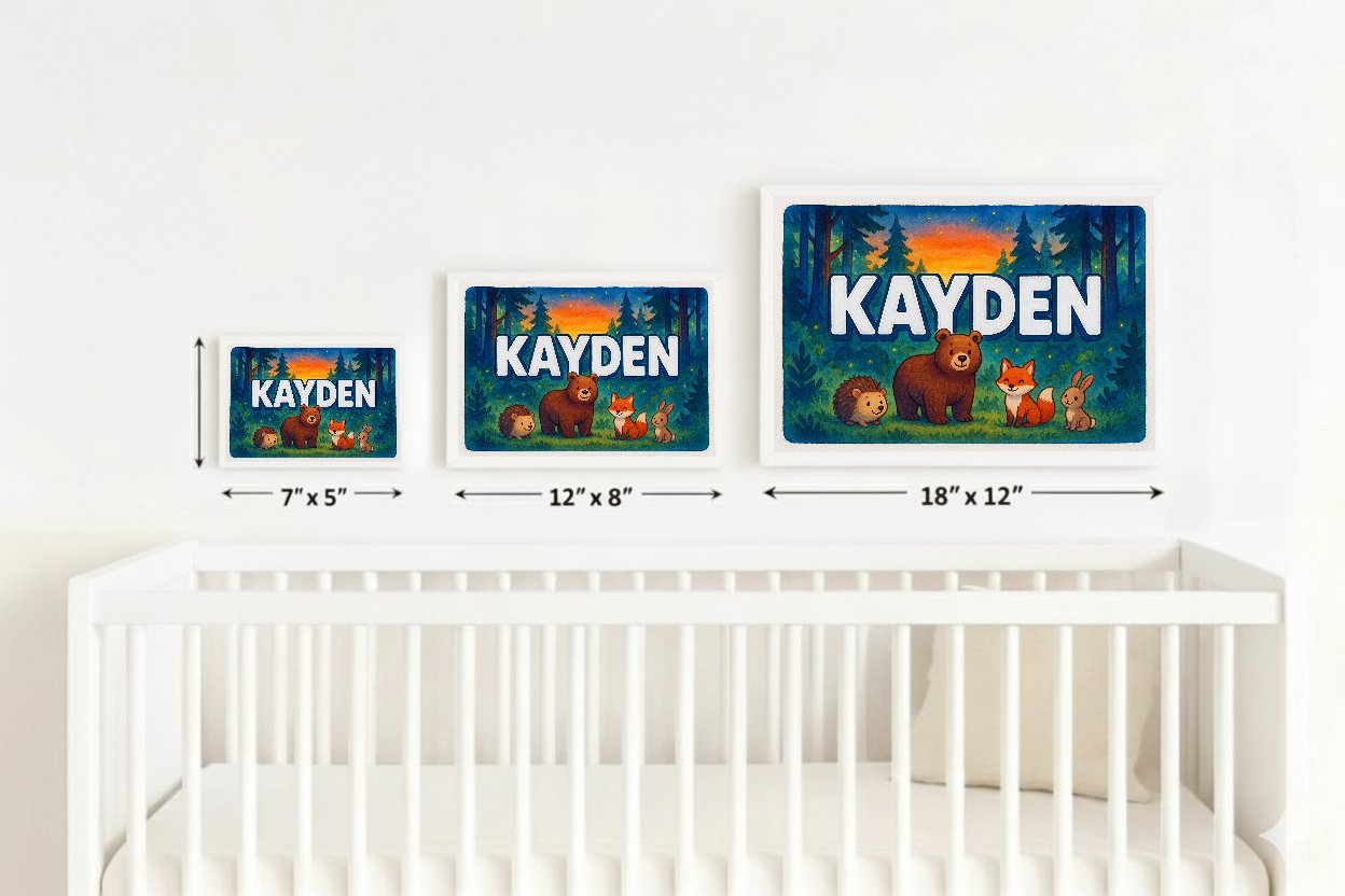 Personalized name art for Kayden