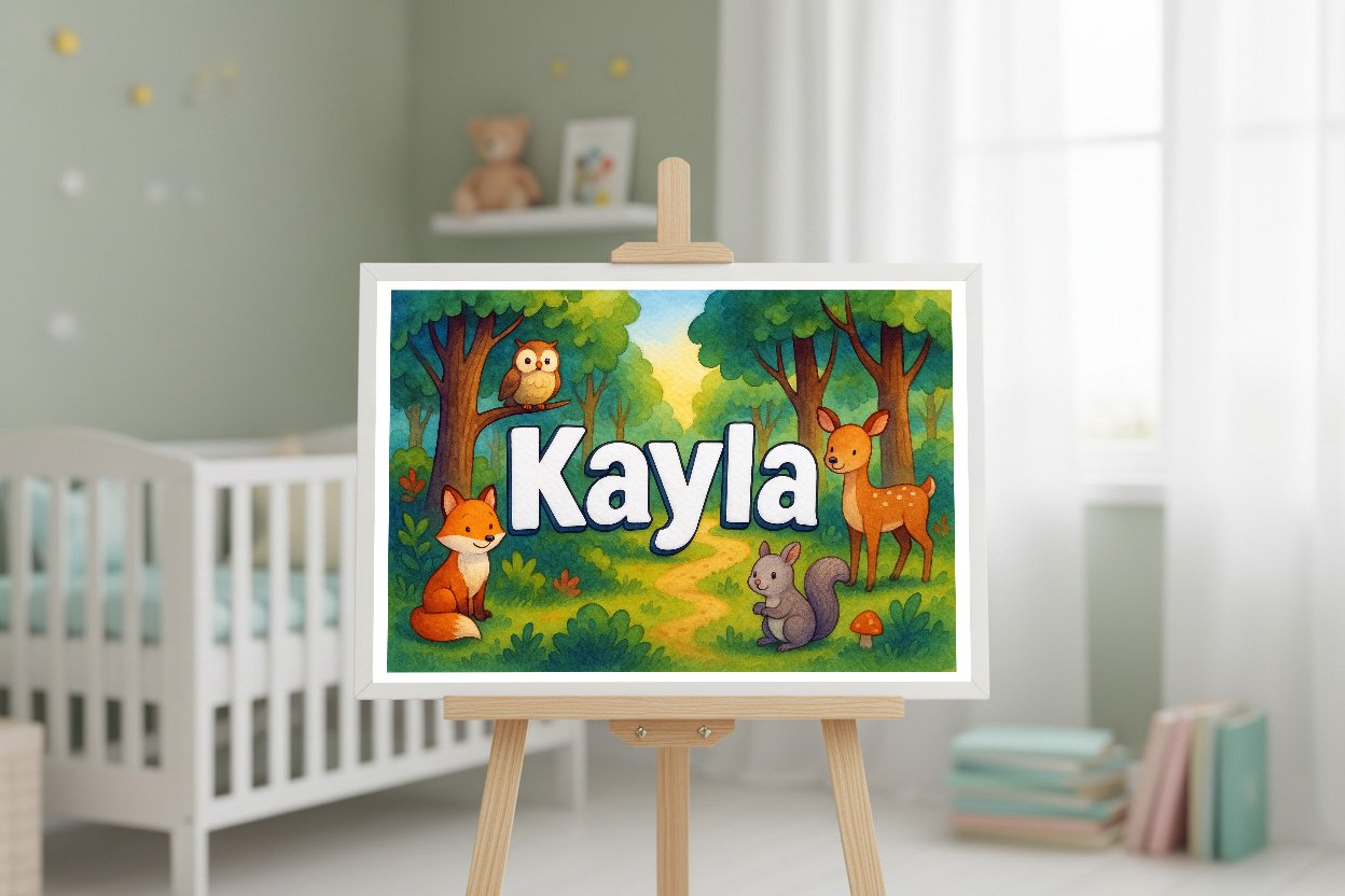 Personalized name art for Kayla