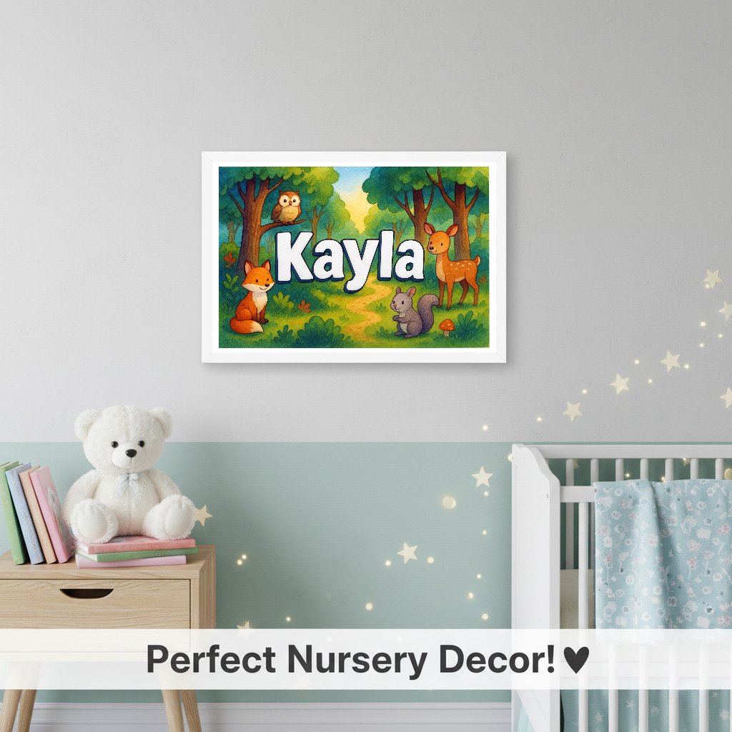 Personalized name art for Kayla