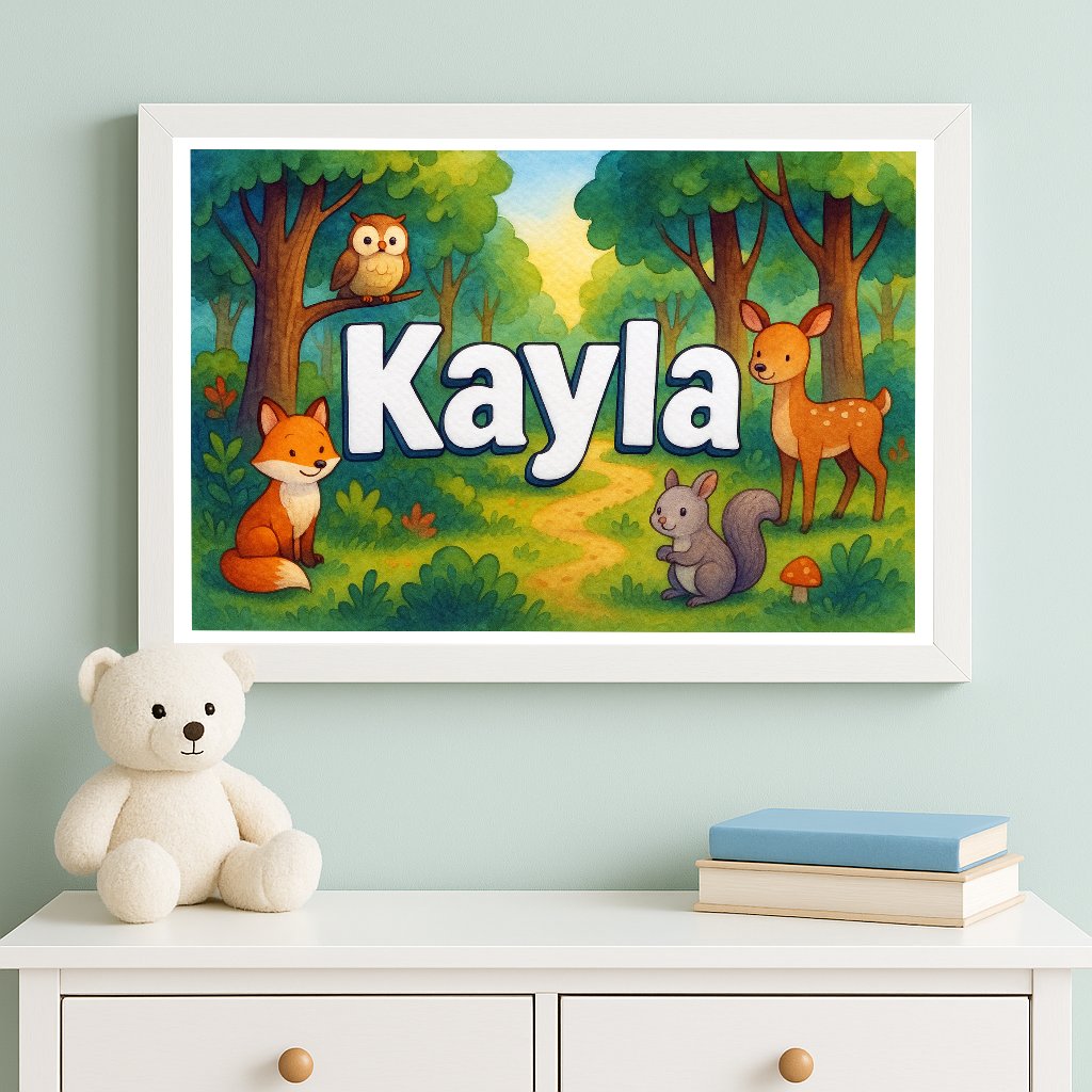 Personalized name art for Kayla