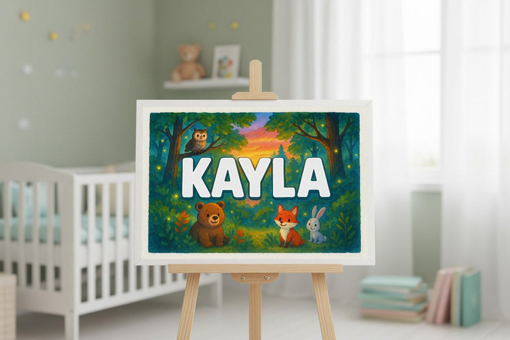 Personalized name art for Kayla
