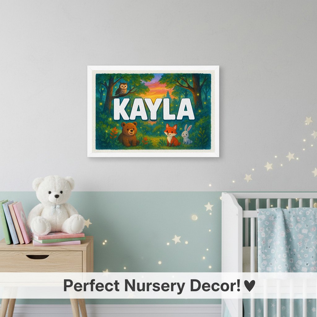 Personalized name art for Kayla