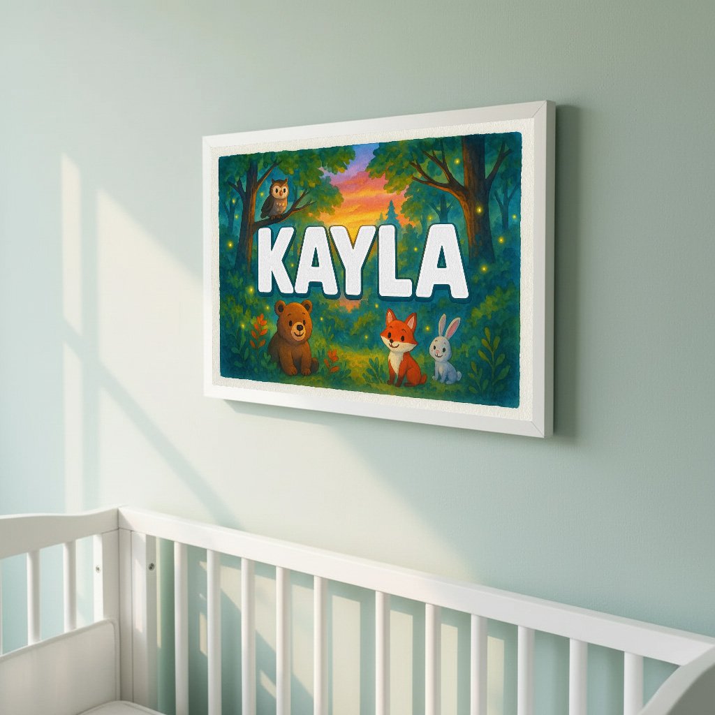 Personalized name art for Kayla