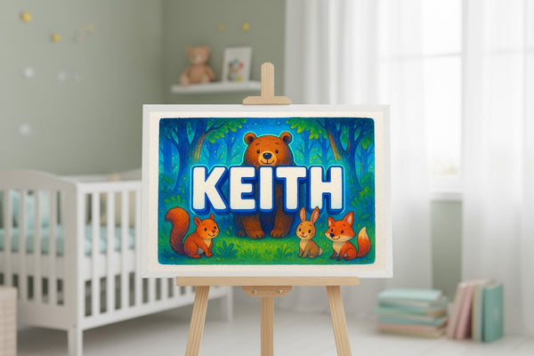 Keith’s Personalized Forest Friends Art