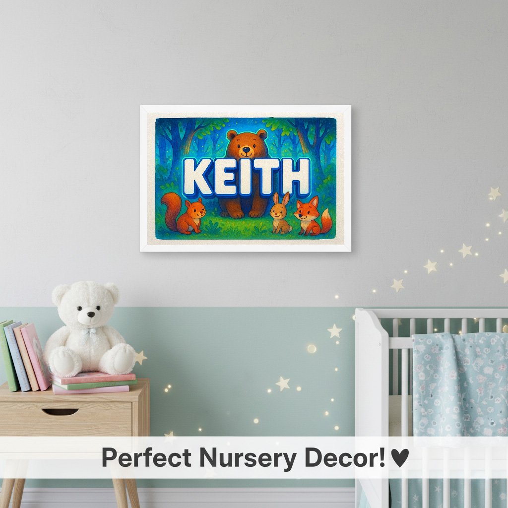 Personalized name art for Keith