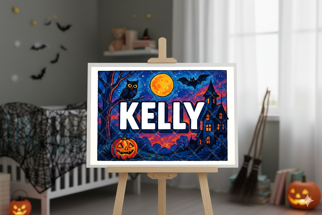 Personalized name art for Kelly