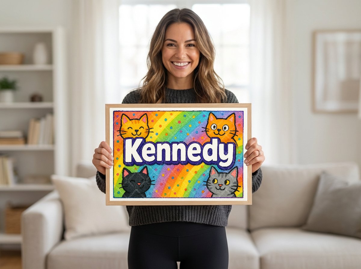 Personalized name art for Kennedy