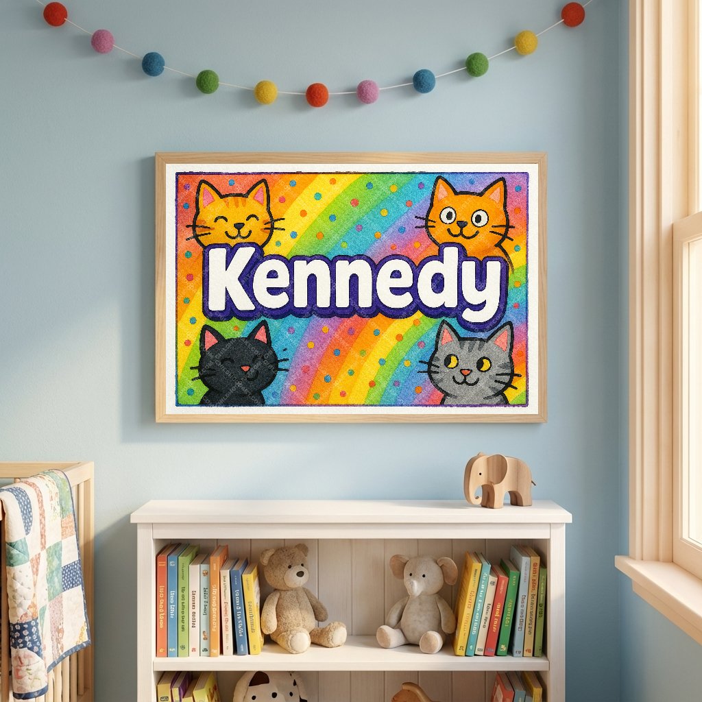 Personalized name art for Kennedy