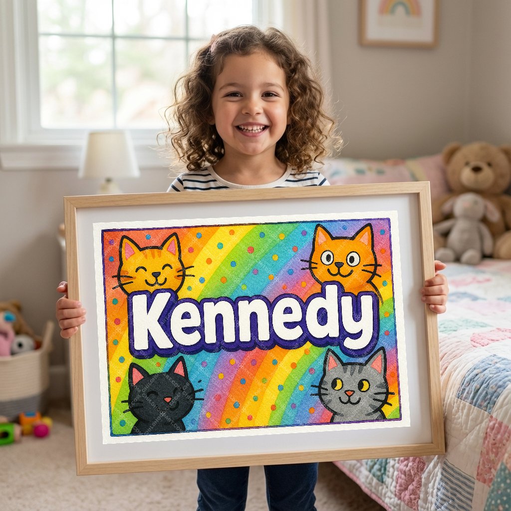 Personalized name art for Kennedy