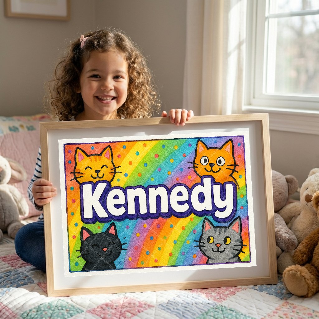 Personalized name art for Kennedy