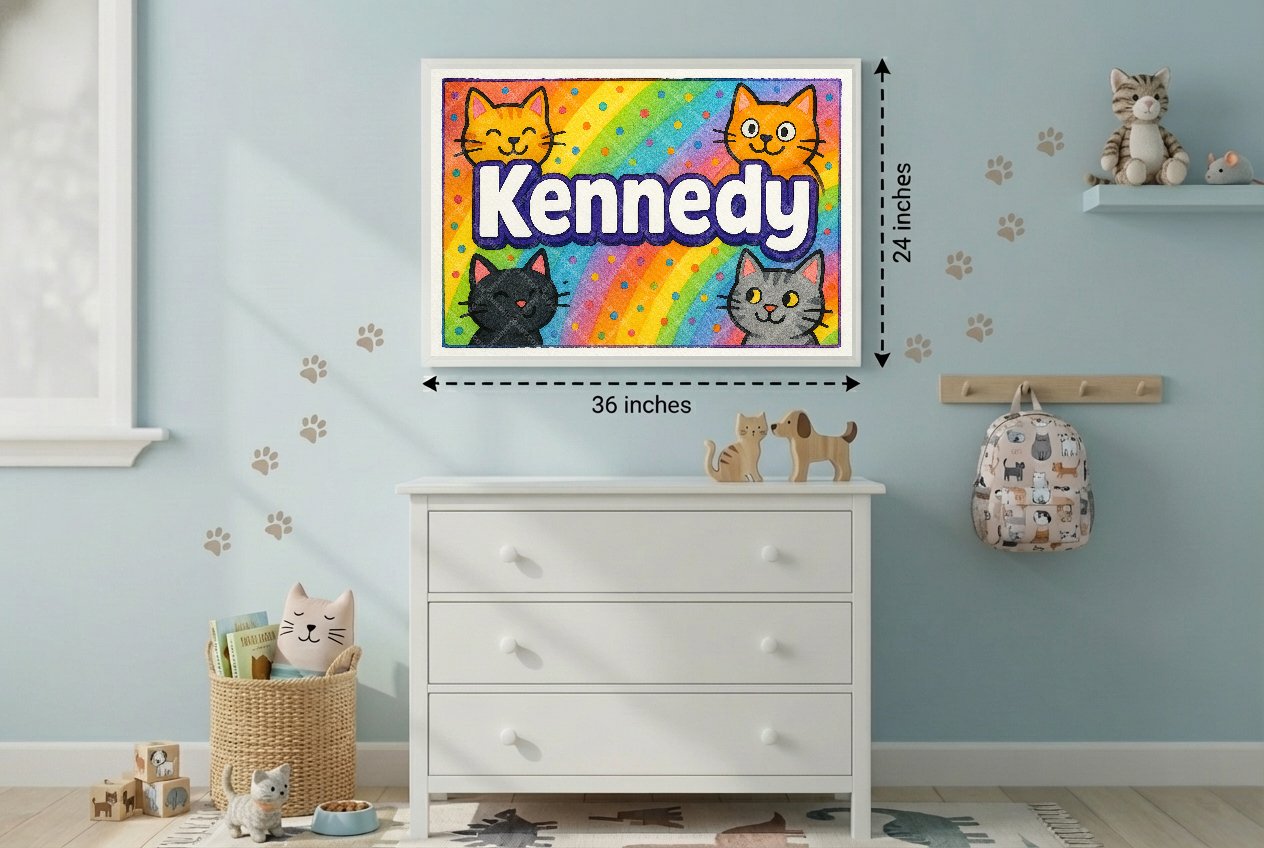 Personalized name art for Kennedy