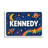 Adventurous kennedy Space Explorer Name Art