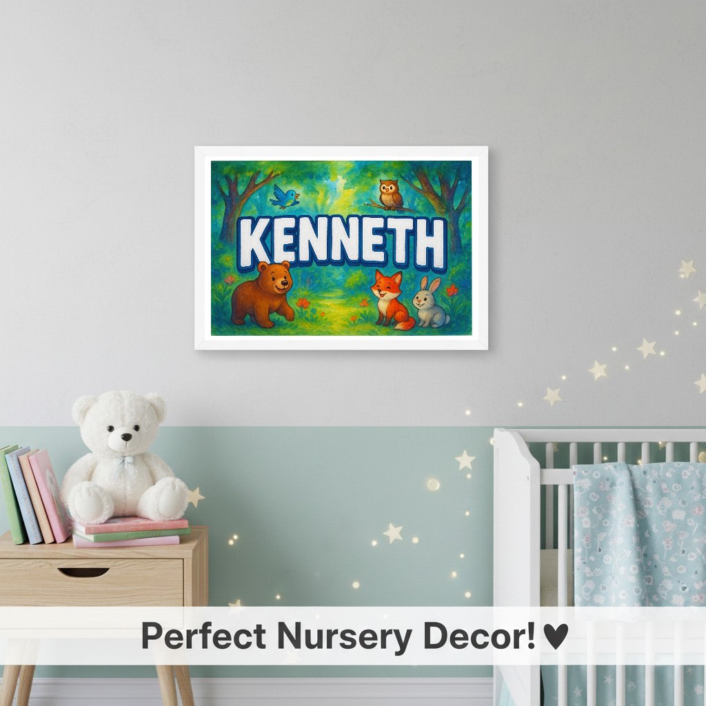 Personalized name art for Kenneth