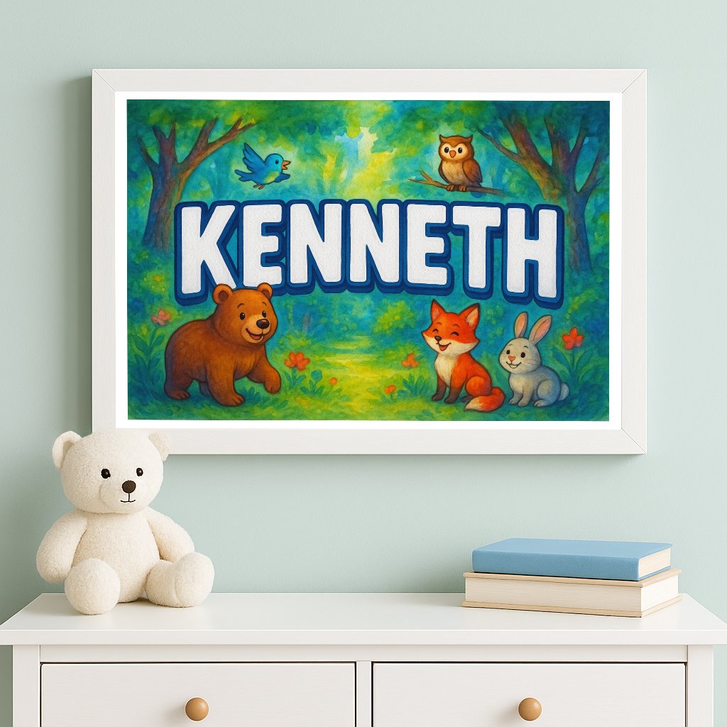 Personalized name art for Kenneth