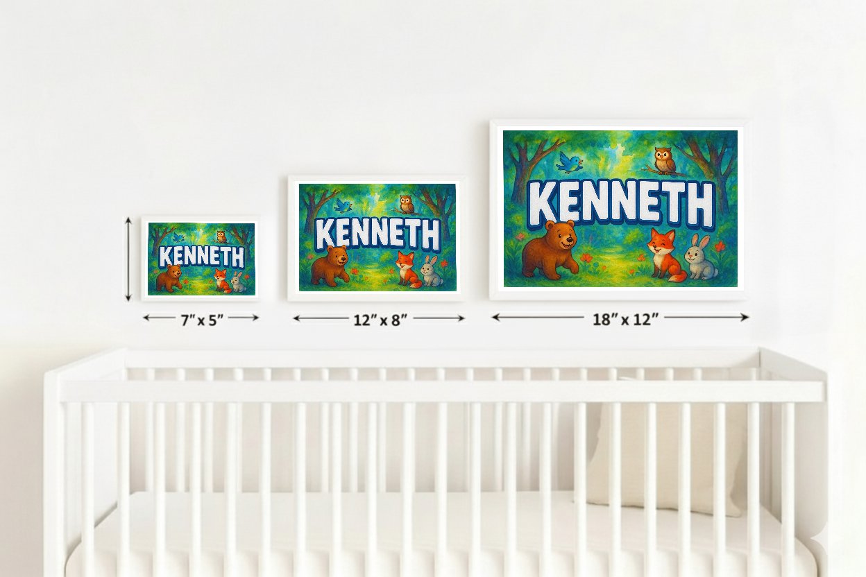 Personalized name art for Kenneth