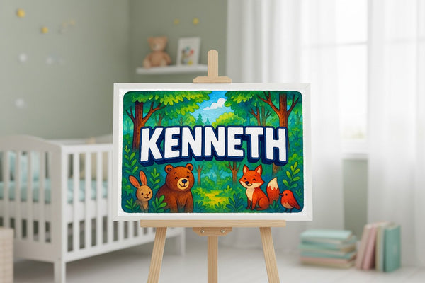 Kenneth’s Personalized Forest Friends Art