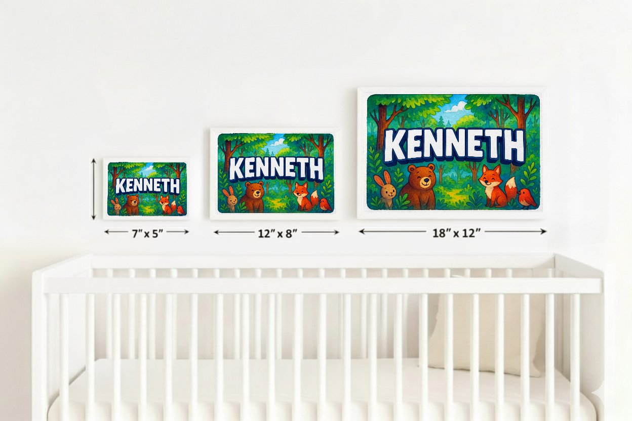 Personalized name art for Kenneth