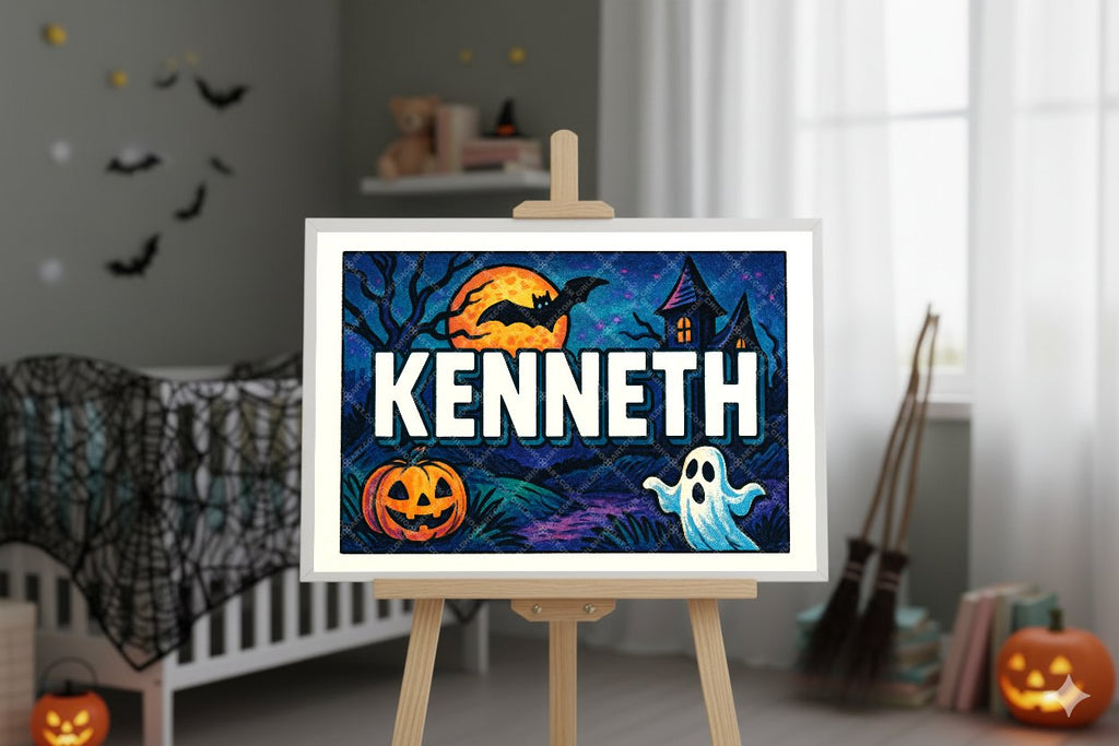 Personalized name art for Kenneth