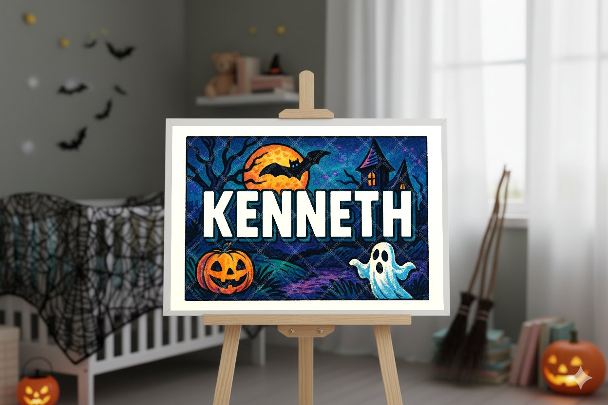 Personalized name art for Kenneth