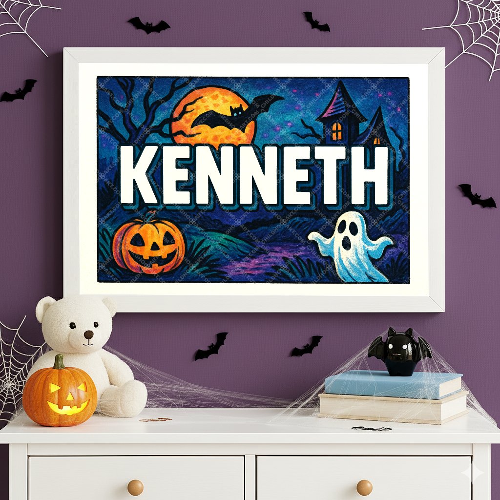 Personalized name art for Kenneth