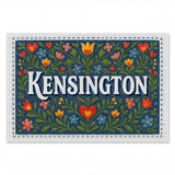 Kensington Name Art - Floral Farmhouse personalized wall print for kids