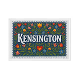 Kensington Name Art - Floral Farmhouse personalized wall print for kids