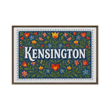 Kensington Name Art - Floral Farmhouse personalized wall print for kids