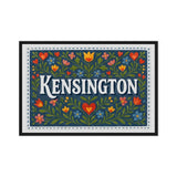 Kensington Name Art - Floral Farmhouse personalized wall print for kids