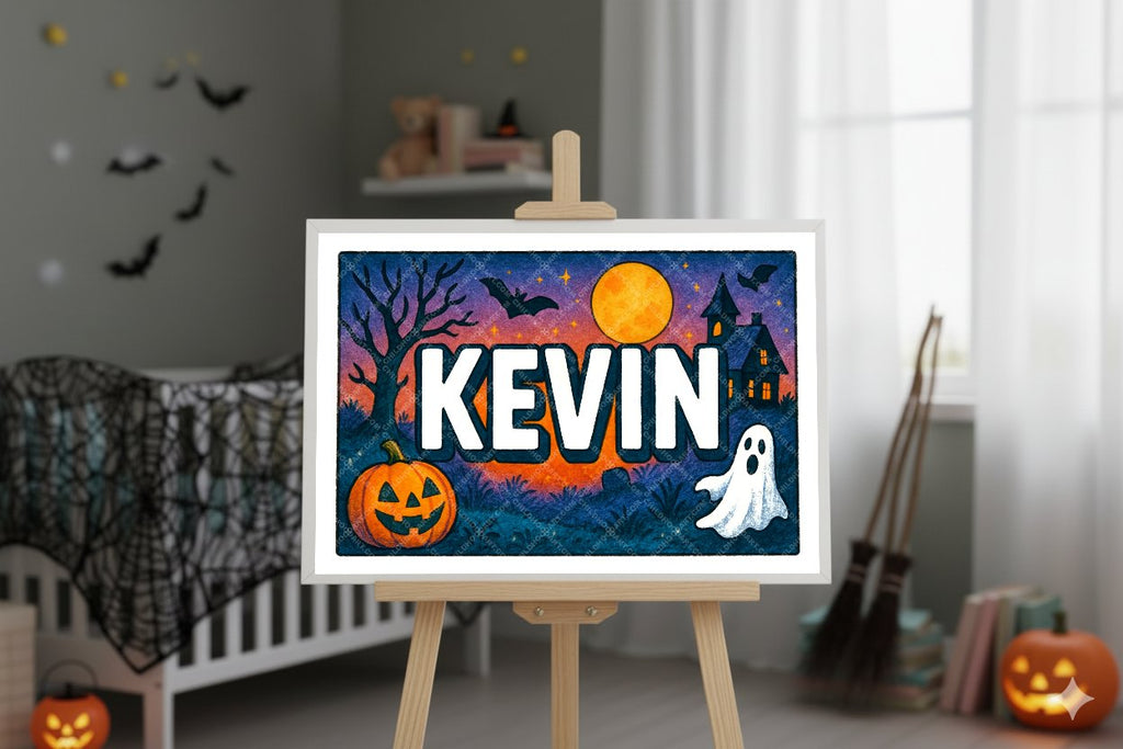 Personalized name art for Kevin