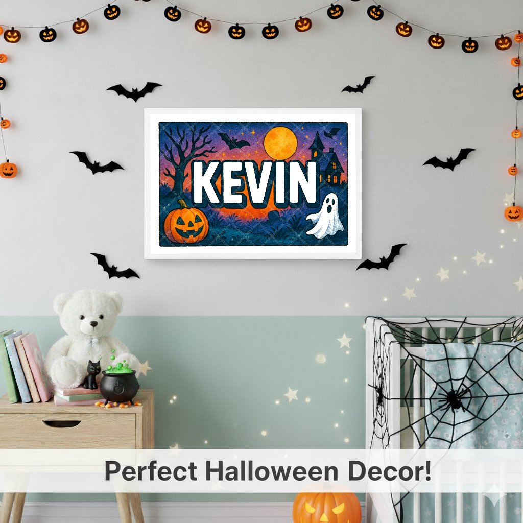 Personalized name art for Kevin