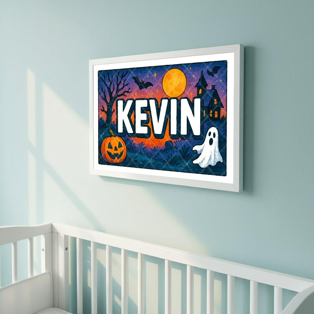 Personalized name art for Kevin
