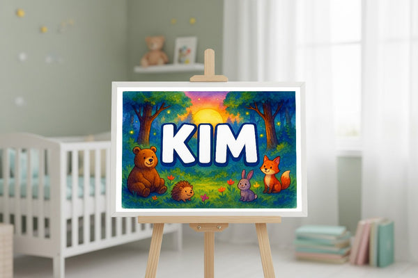 Kim’s Personalized Forest Friends Art