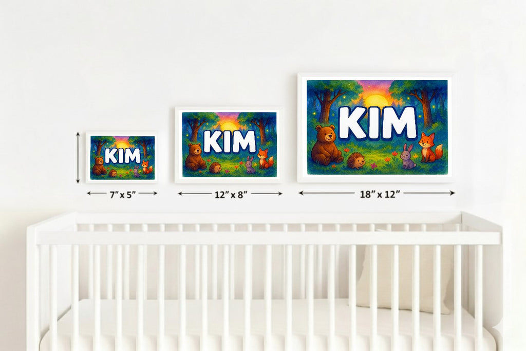 Personalized name art for Kim