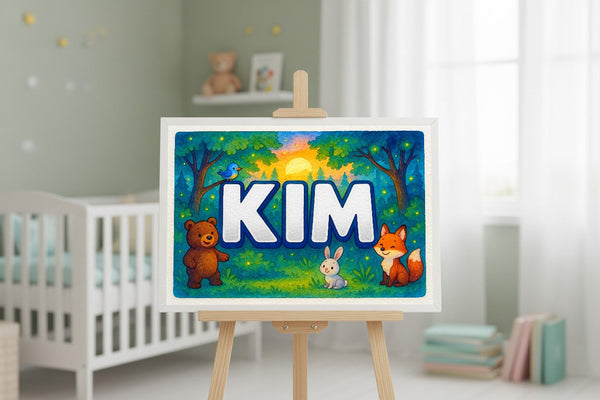 Kim’s Personalized Forest Friends Art
