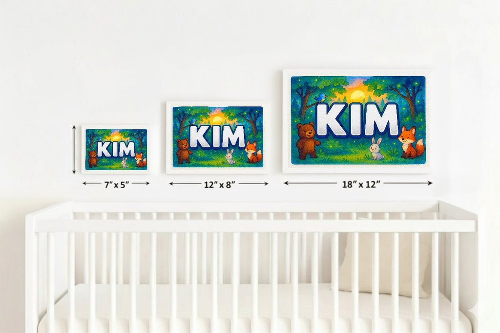 Personalized name art for Kim