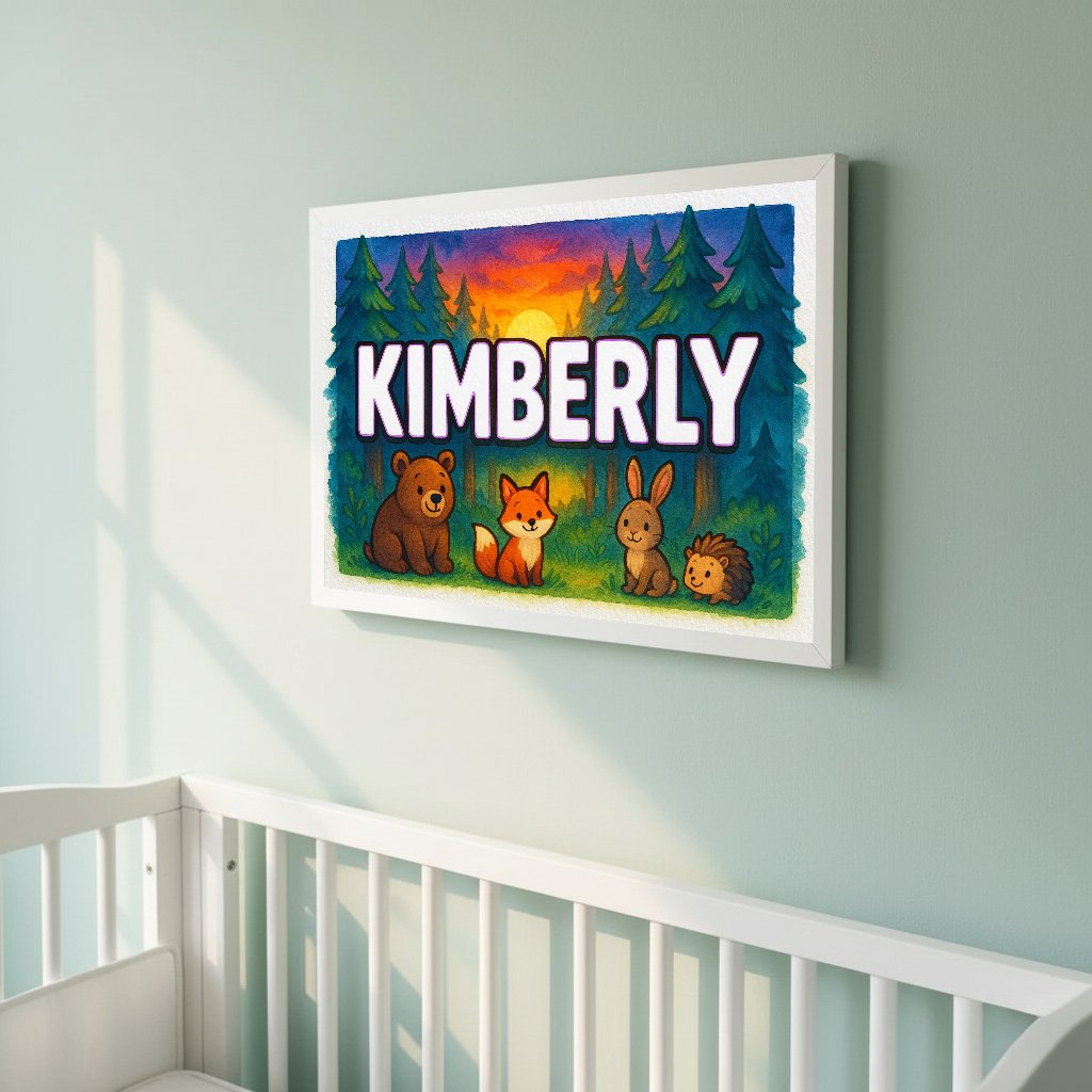 Personalized name art for Kimberly
