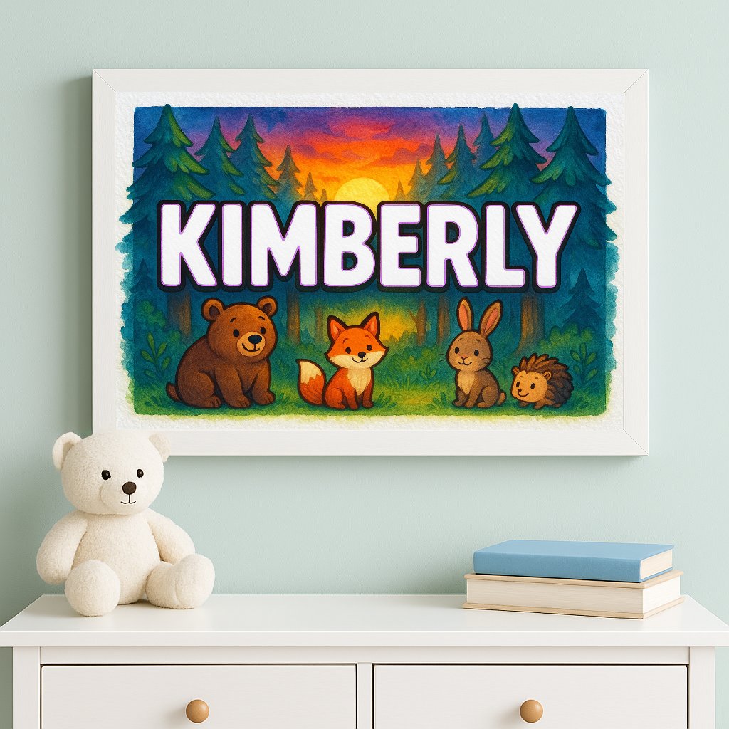 Personalized name art for Kimberly