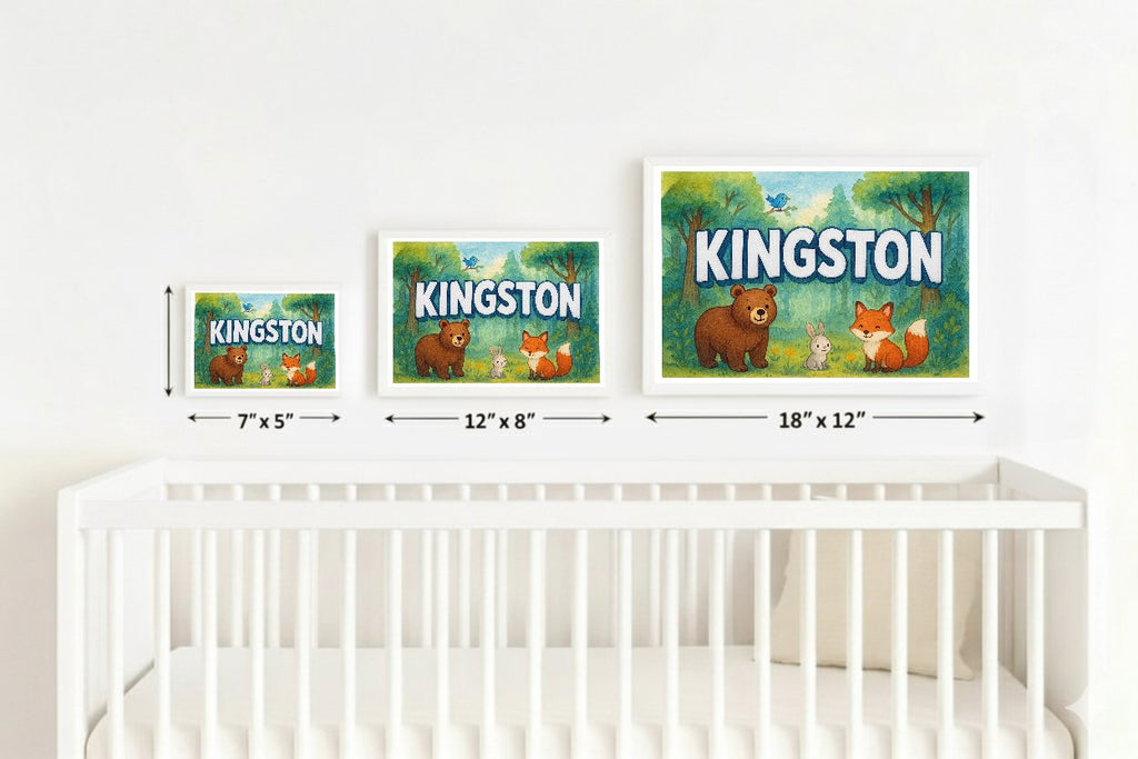 Personalized name art for Kingston