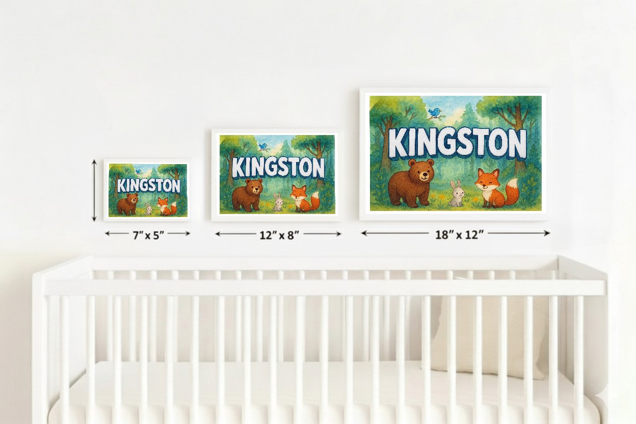 Personalized name art for Kingston