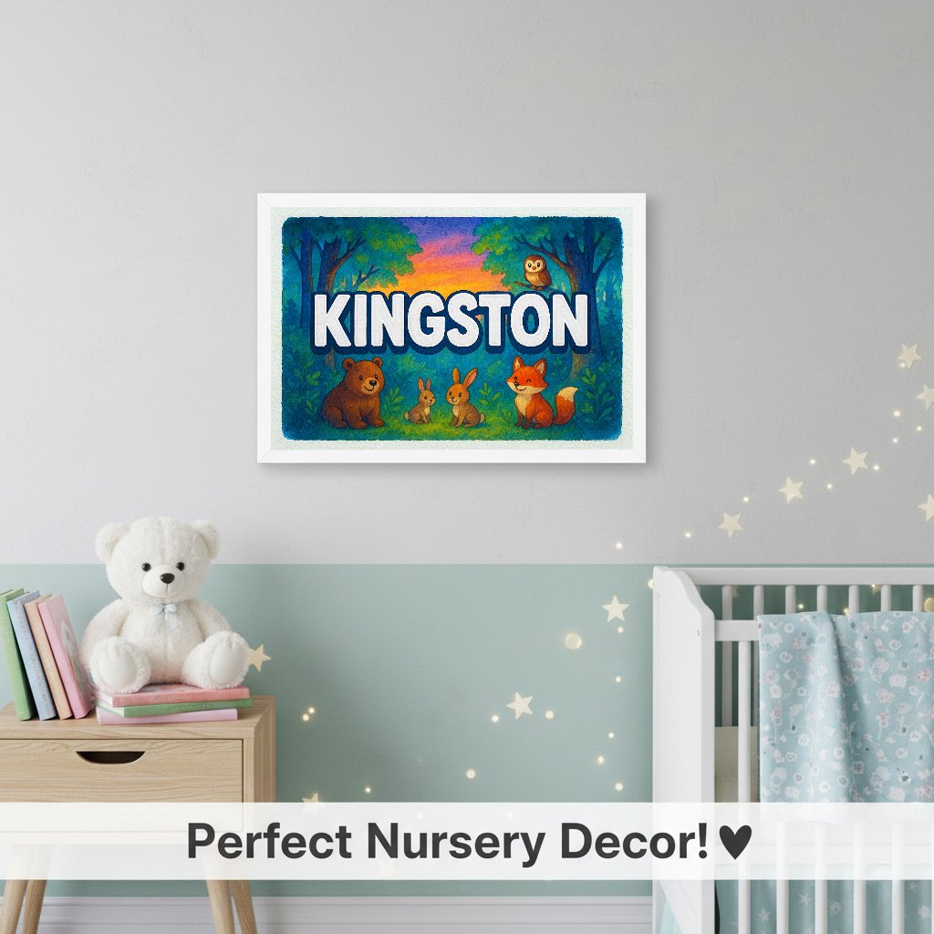 Personalized name art for Kingston