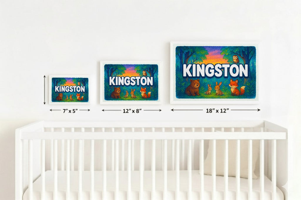 Personalized name art for Kingston